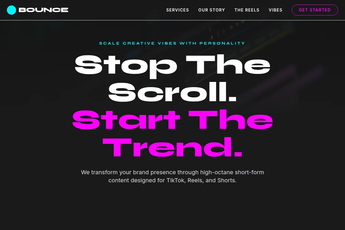 Bounce Short Form Video Agency