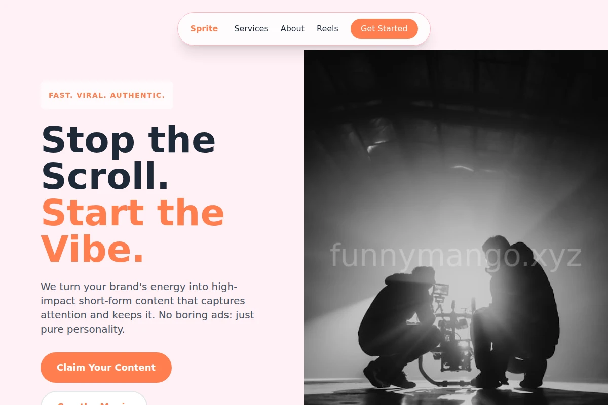 Sprite Short Form Video Agency